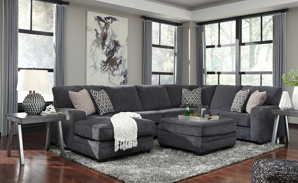 The Lucien Sectional | Slate Deep-Seat Chaise
