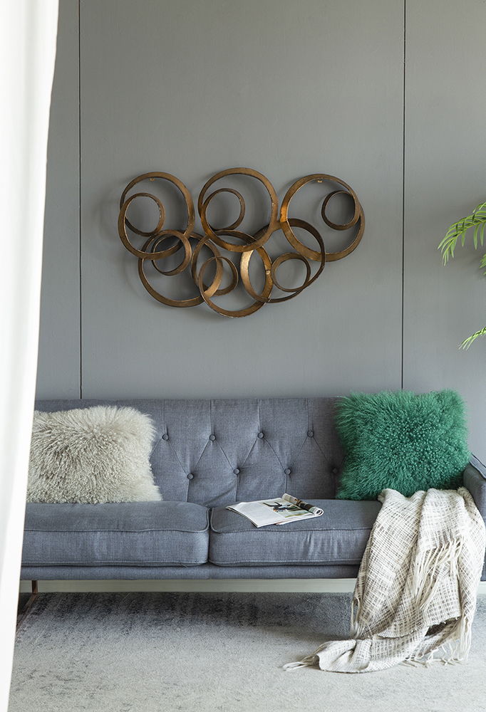 The Valérie Wall Decor — Gilded Ring Sculpture — feeb dcb jpg