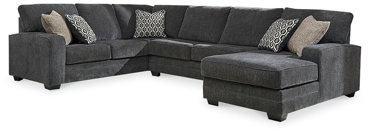 The Lucien Sectional | Slate Deep-Seat Chaise