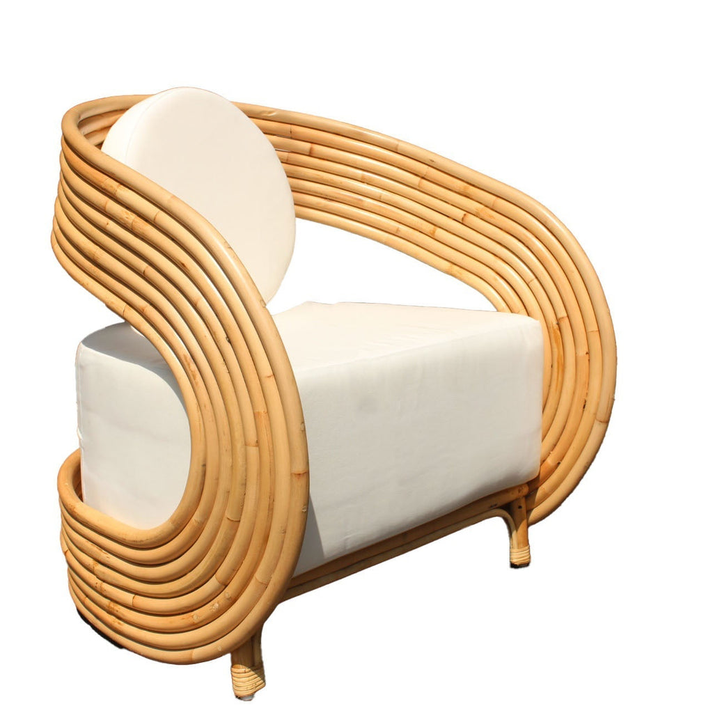 The Anaïs Accent Chair | Sculptural Natural Rattan