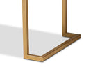 The Odalys Console | White Lacquer, Gold Frame
