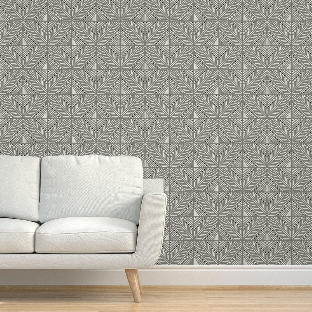 The Gisèle Wallpaper — Faceted Diamond Sisal — jpg