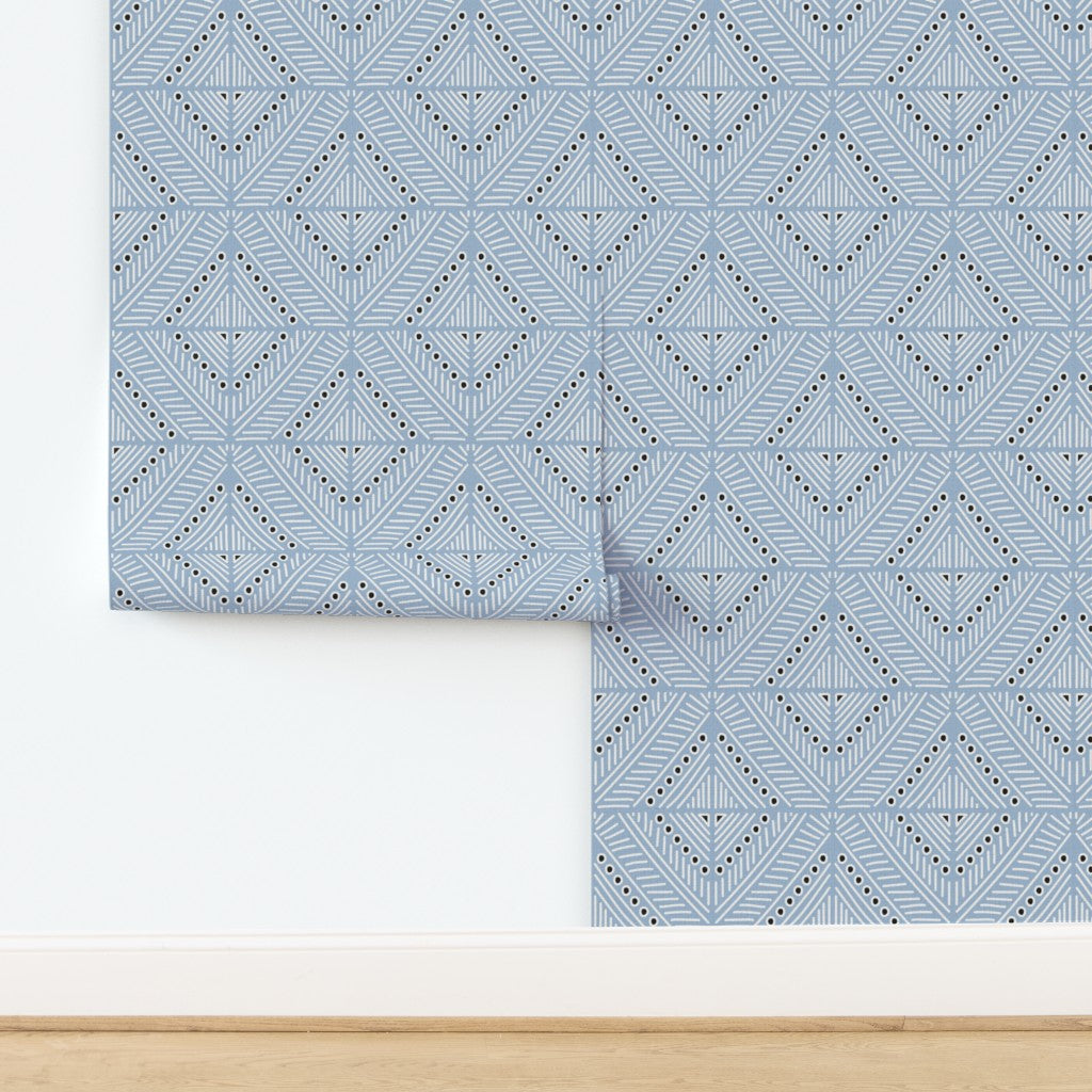 The Gisèle Wallpaper — Faceted Diamond Sisal — jpg