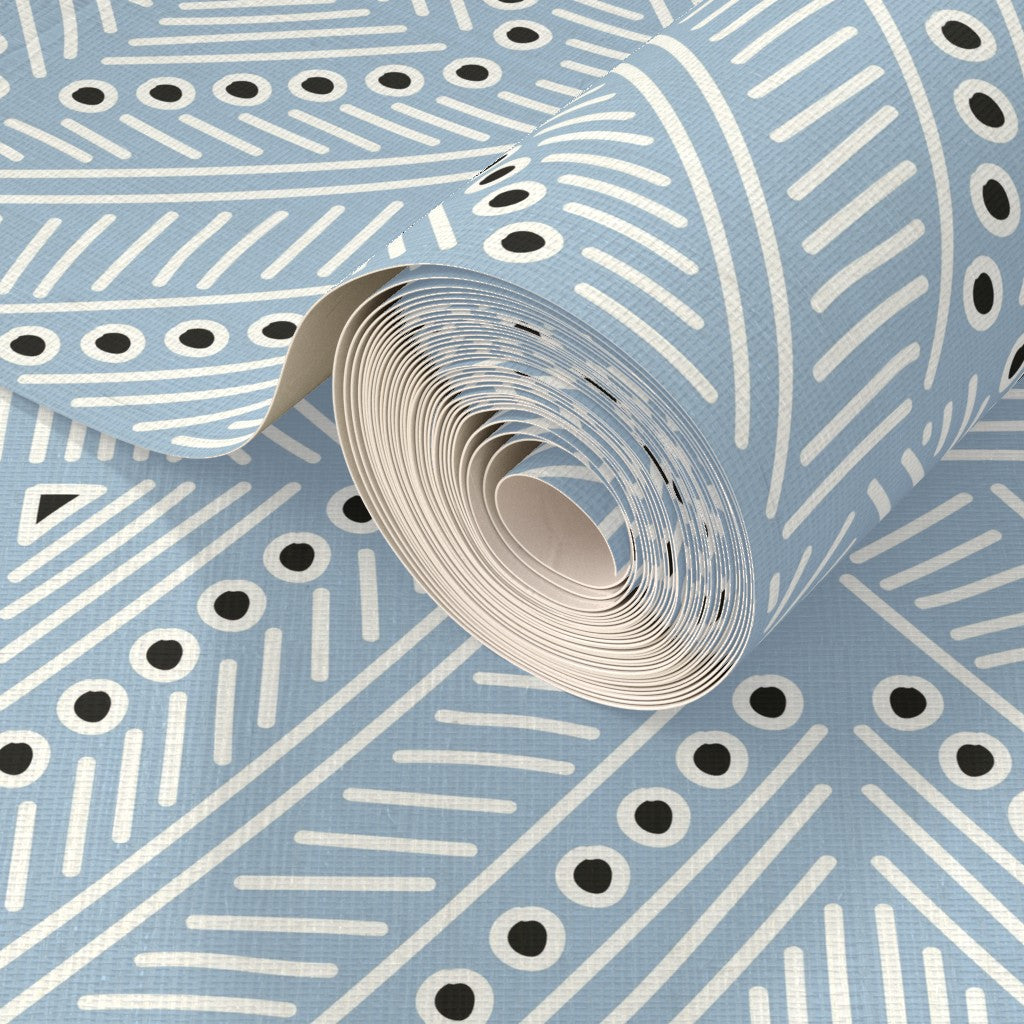 The Gisèle Wallpaper — Faceted Diamond Sisal — jpg
