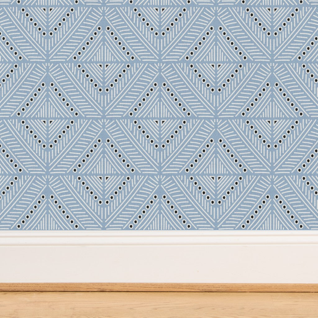 The Gisèle Wallpaper — Faceted Diamond Sisal — jpg