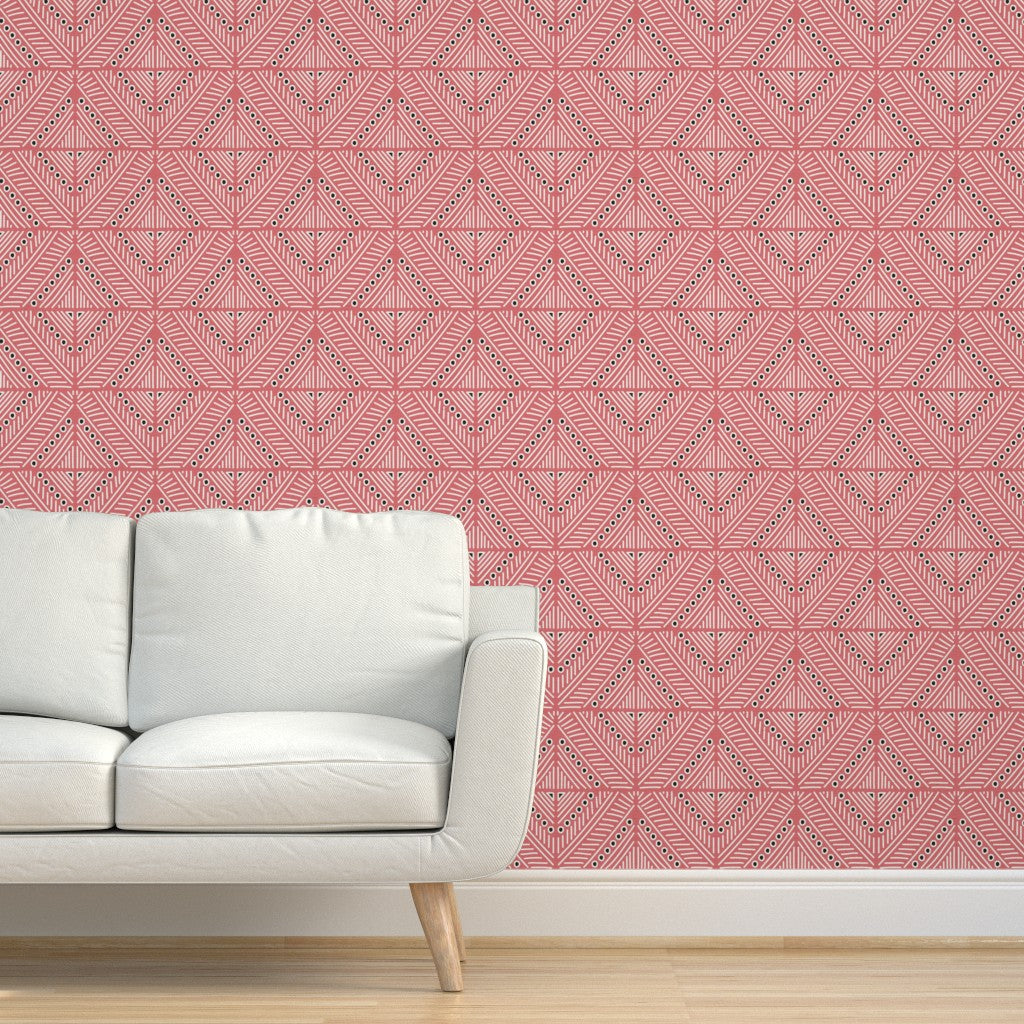 The Gisèle Wallpaper — Faceted Diamond Sisal — jpg