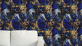 The Astrée Wallpaper — Lapis & Gold Vein — product view