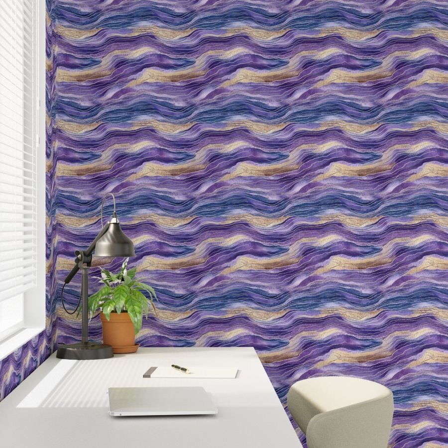 The Margaux Wallpaper — Amethyst Geode — jpg