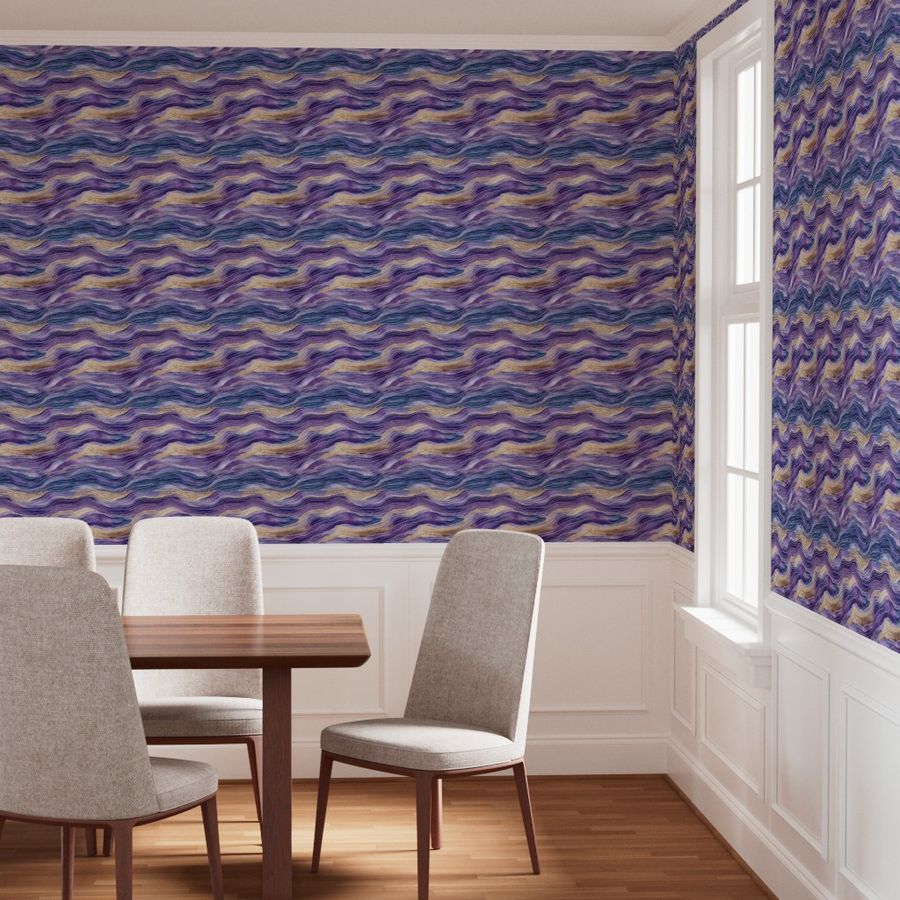 The Margaux Wallpaper — Amethyst Geode — product view
