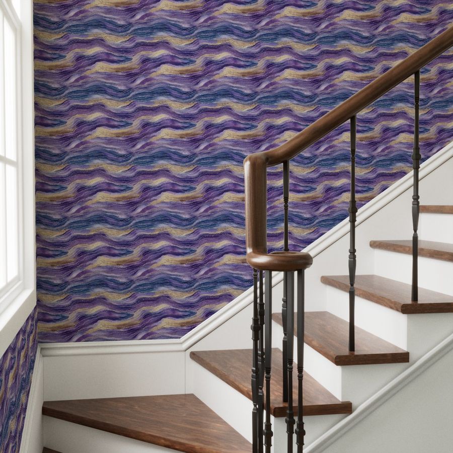 The Margaux Wallpaper — Amethyst Geode — jpg