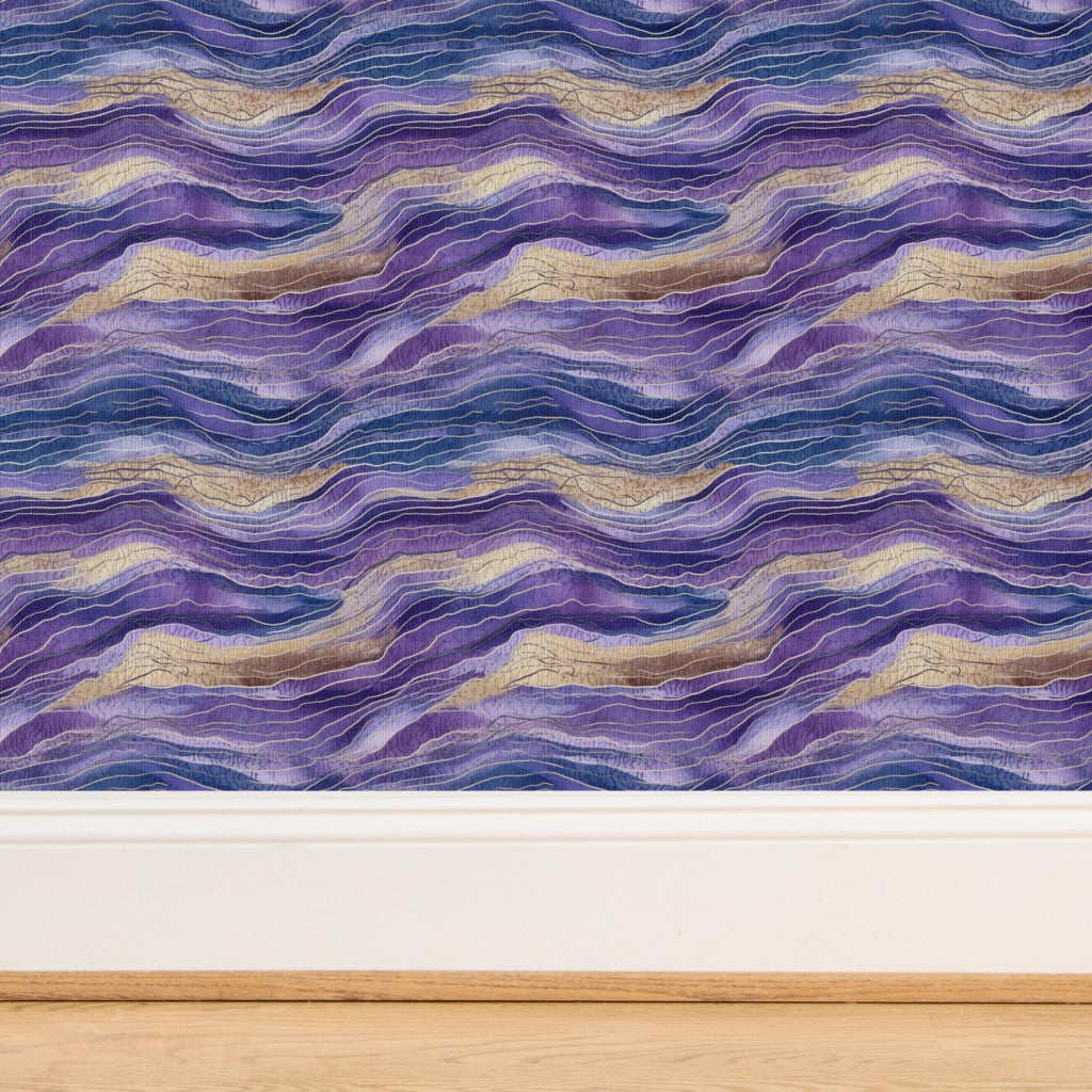 The Margaux Wallpaper — Amethyst Geode — jpg