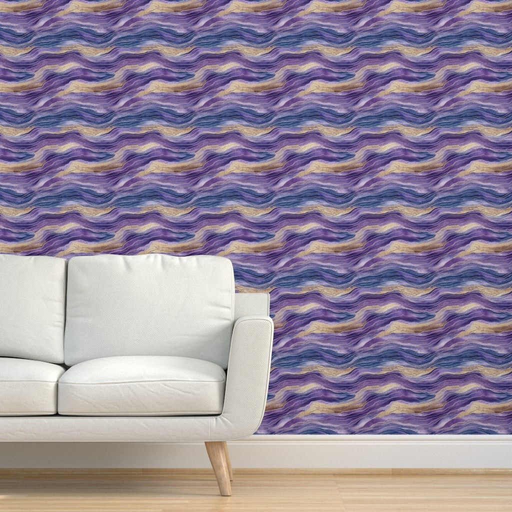 The Margaux Wallpaper — Amethyst Geode — jpg