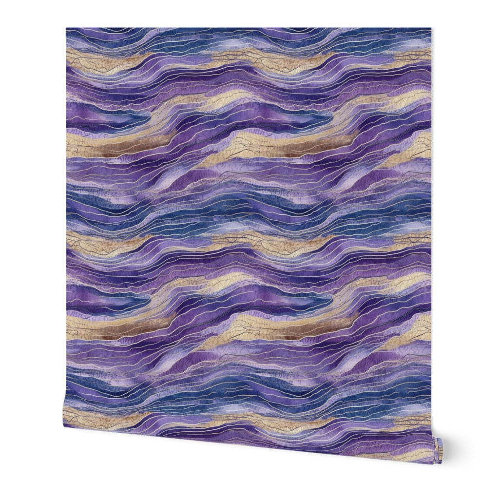 The Margaux Wallpaper — Amethyst Geode — jpg