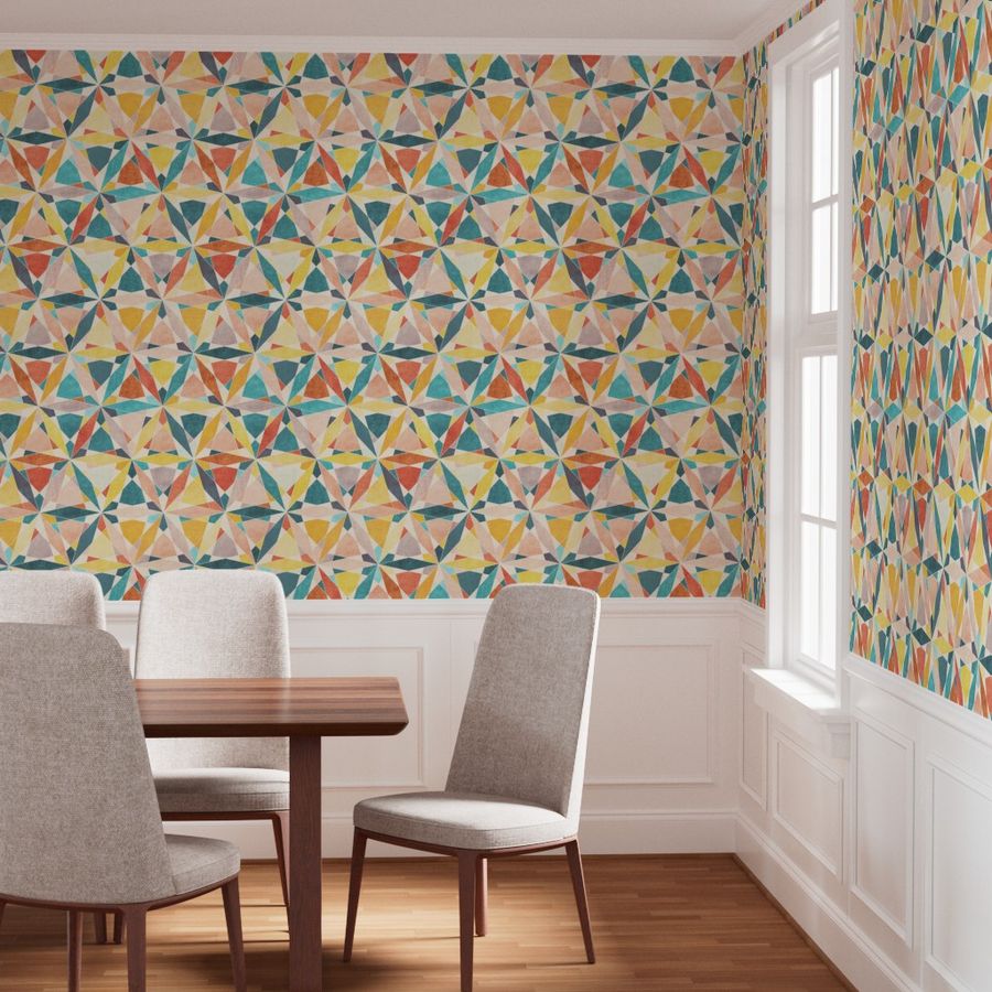 The Fantine Wallpaper — Faceted Prism Mosaic — product view