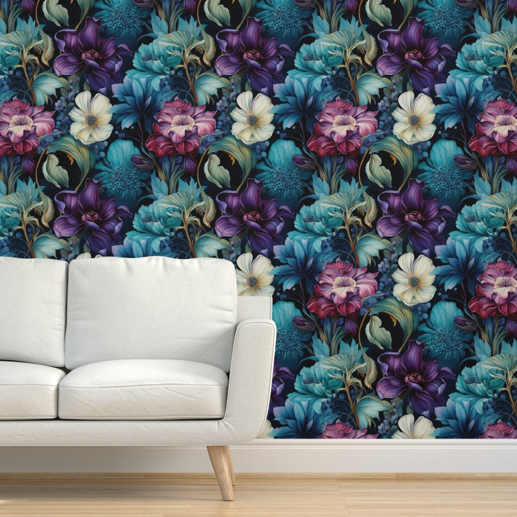 The Violette Wallpaper — Nocturne Bloom — jpg