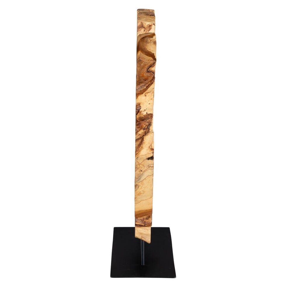 The Bastien Wood Sculpture | Natural or Blue-Green Wood