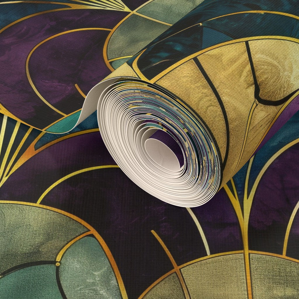 The Solène Wallpaper — Amethyst Deco Arch — jpg