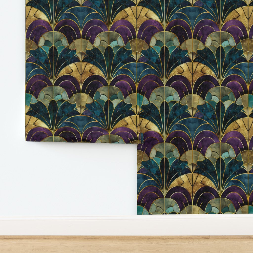 The Solène Wallpaper — Amethyst Deco Arch — jpg