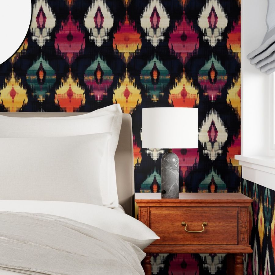 The Marceline Wallpaper — Sunset Ikat — jpg