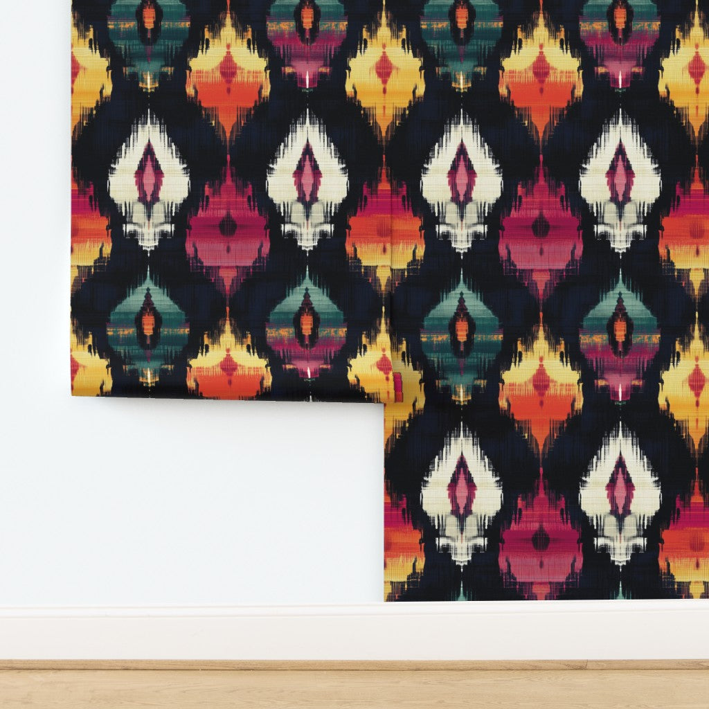 The Marceline Wallpaper — Sunset Ikat — jpg