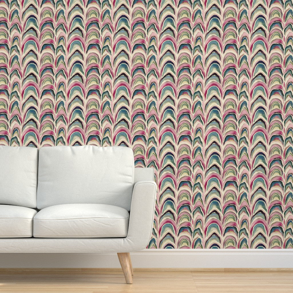 The Camée Wallpaper — Painted Agate Arch — product view