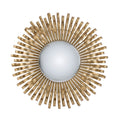 The Vivienne Sunburst Mirror — Antiqued Gold Iron — product view