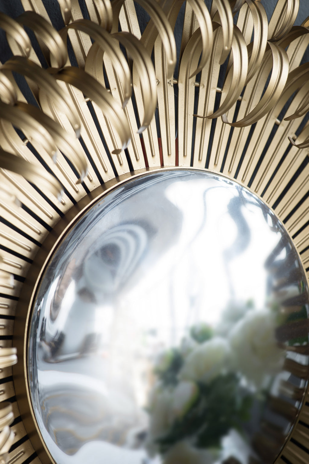 The Vivienne Sunburst Mirror — Antiqued Gold Iron — fee fbd dff jpg