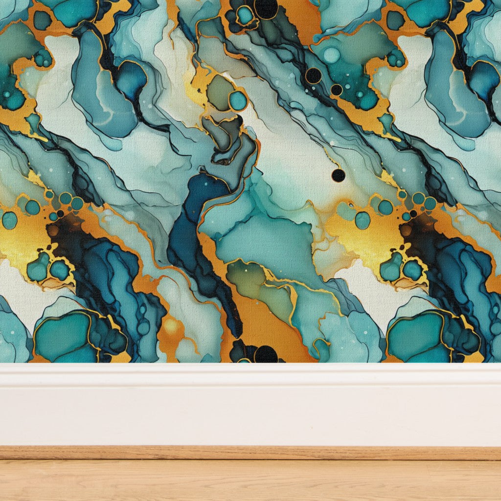 The Théa Wallpaper — Alcohol Ink Geode — jpg