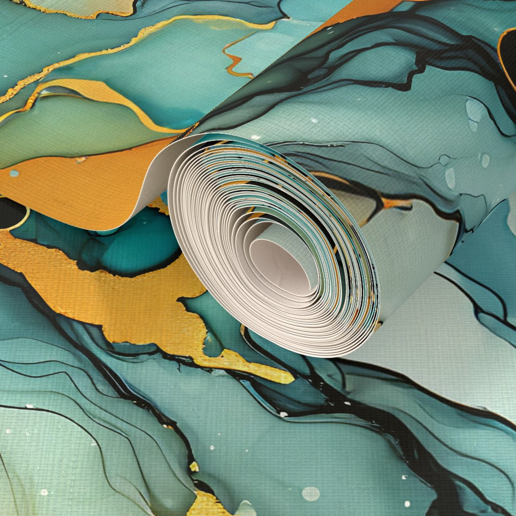 The Théa Wallpaper — Alcohol Ink Geode — jpg