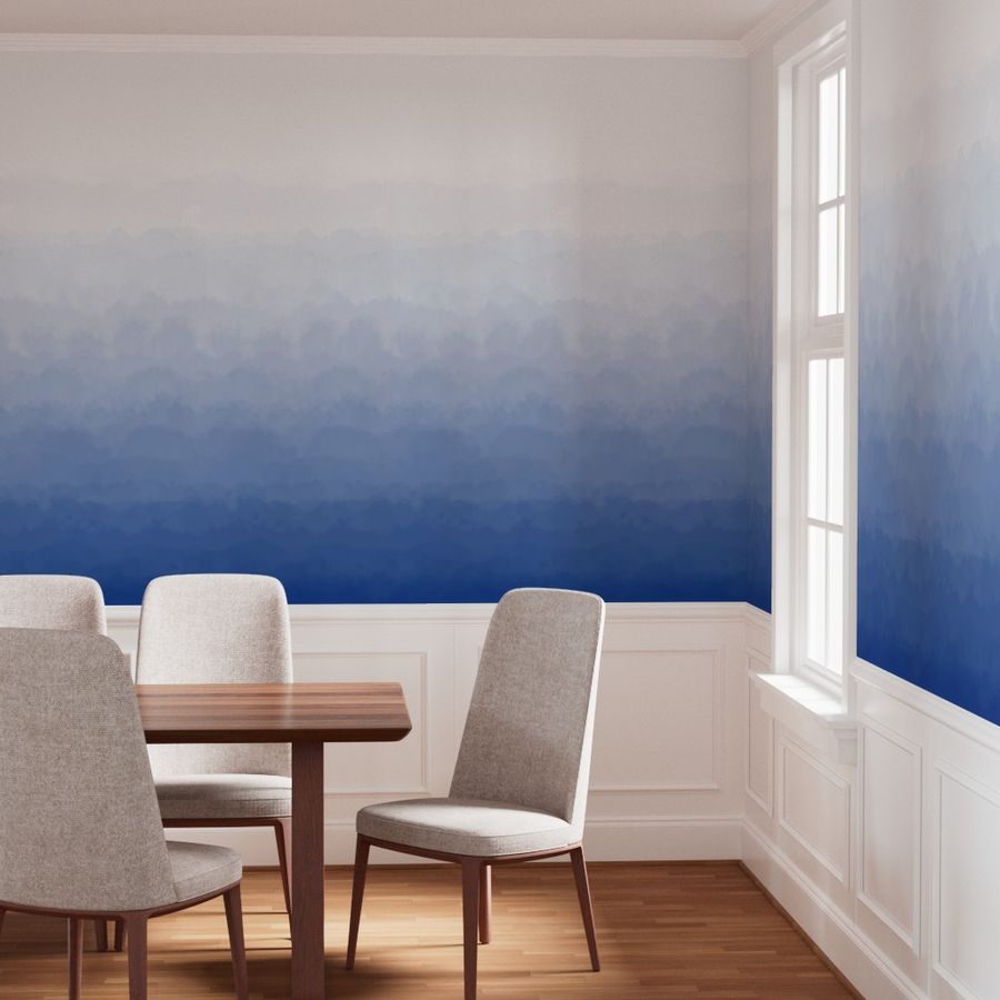 The Bleuette Wallpaper — Cobalt Fade — product view