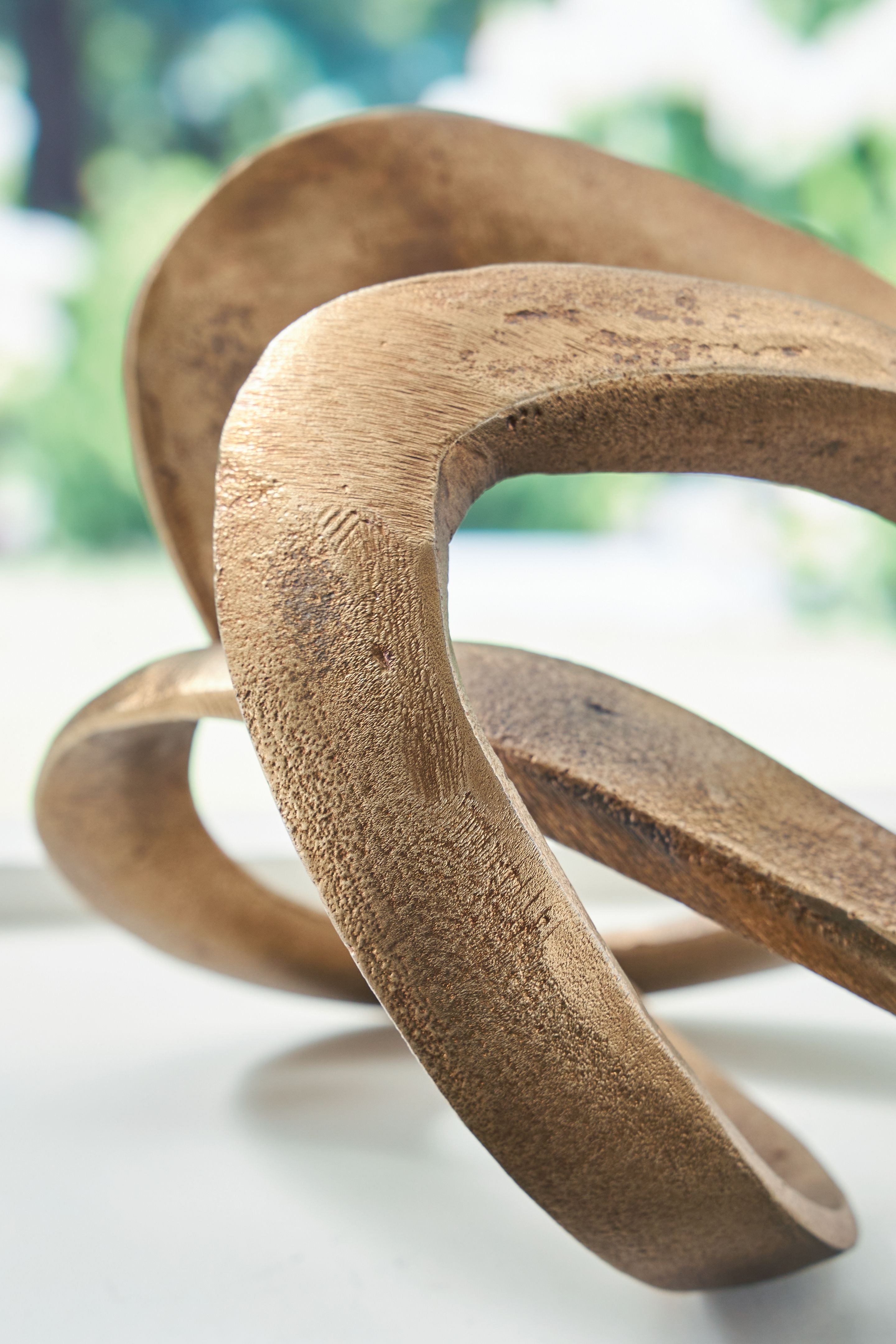 The Liaison Sculpture — Antique Brass Infinity Loop — bdaada jpg