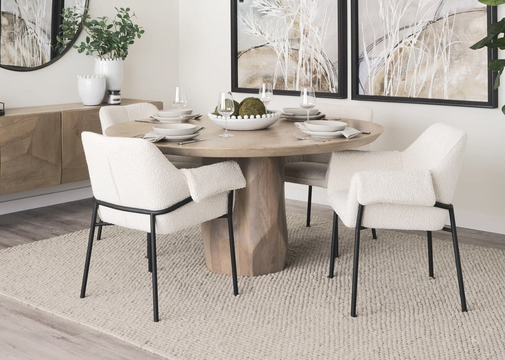 The Mathilde Accent Chair shown in a clean product view highlighting its materials, finish, and overall silhouette.