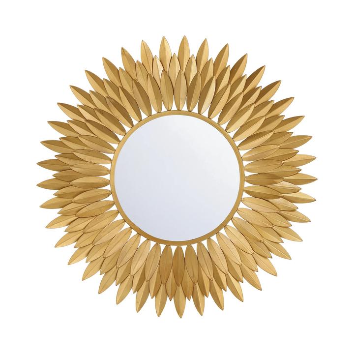 Additional view of the Broche Mirror showing the full rhythmic sunburst silhouette.