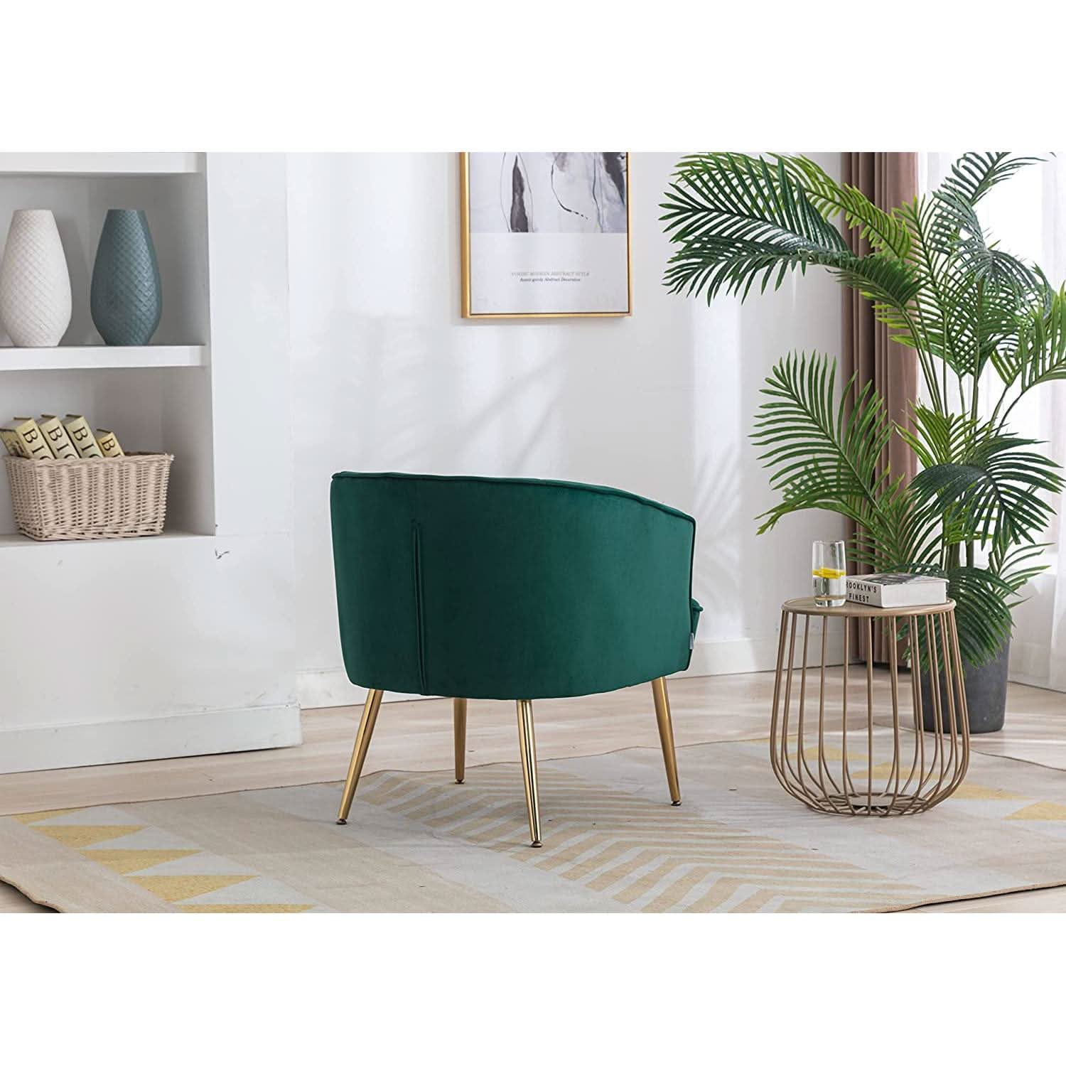 The Verdant Chair | Emerald Velvet & Gold