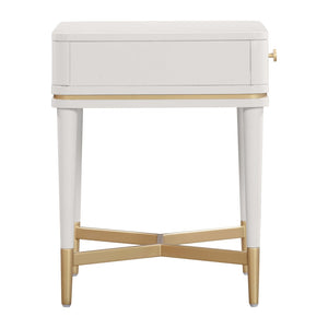 Second product view of The Sylvie Nightstand showing its proportions and construction from another angle.