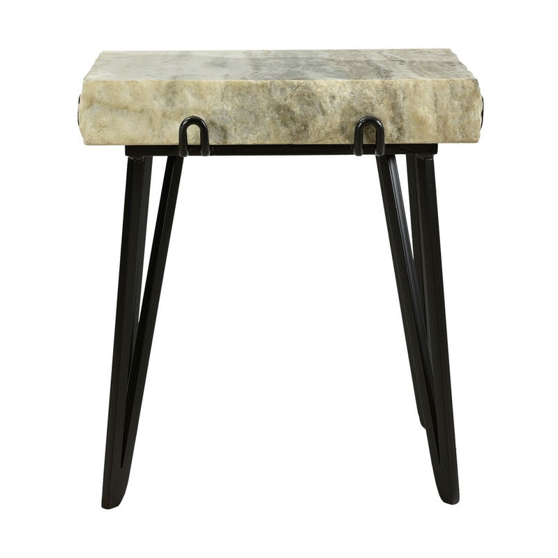 Second product view of The Blaise Accent Table showing its proportions and construction from another angle.