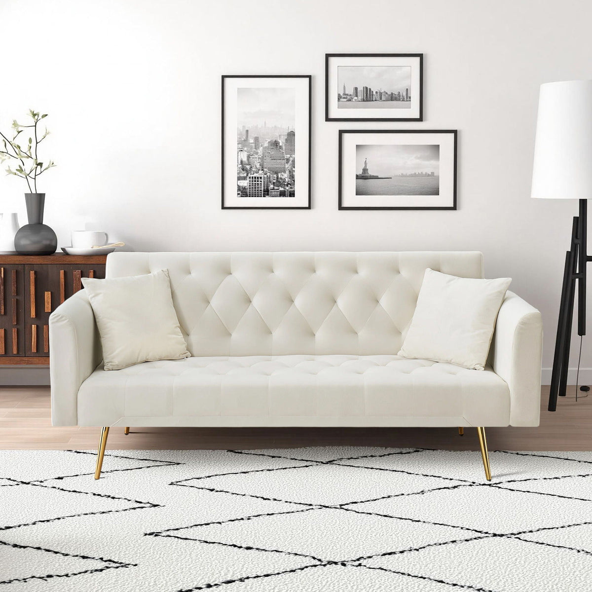 The Célia Sofa Bed | Convertible Velvet Seating