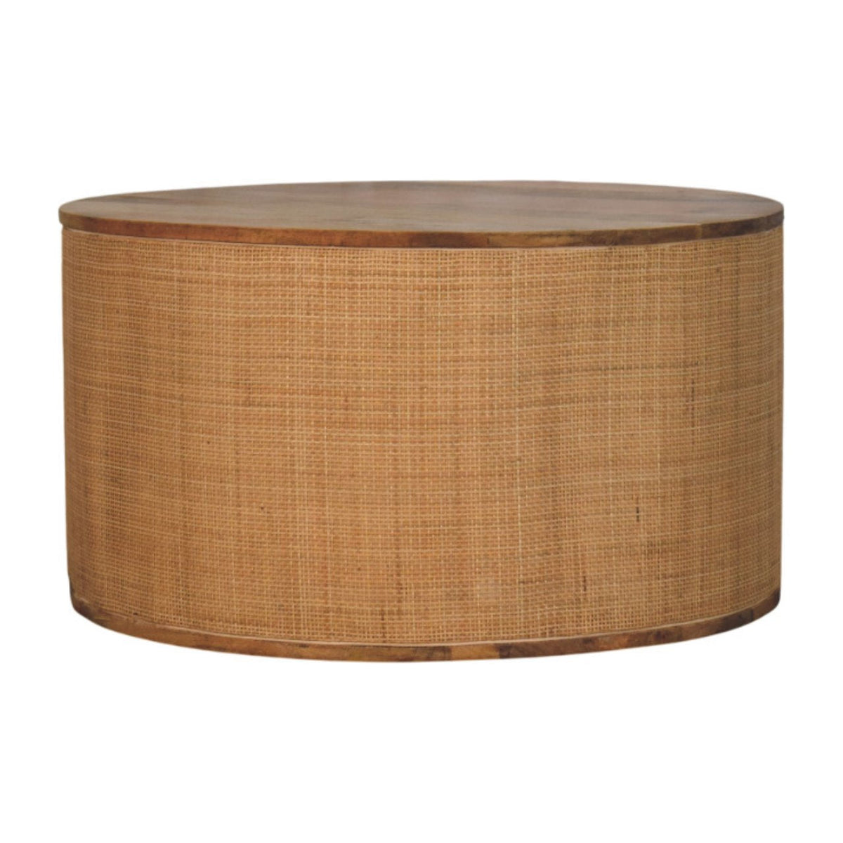 The Larissa Coffee Table | Mango Wood & Rattan