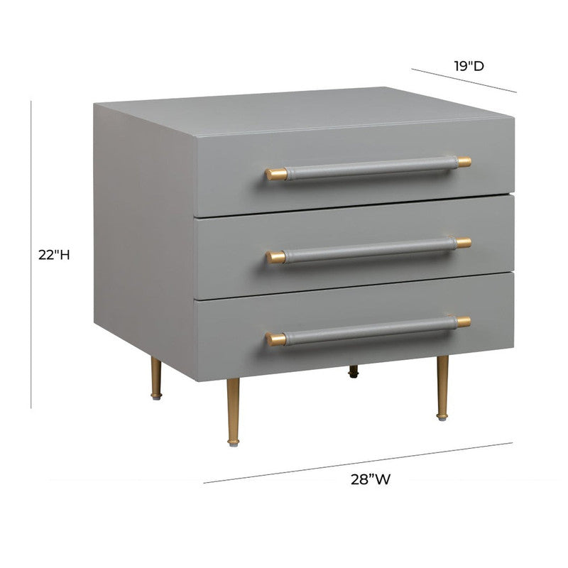 Additional view of The Armand Nightstand emphasizing surface texture, color, and material detail.