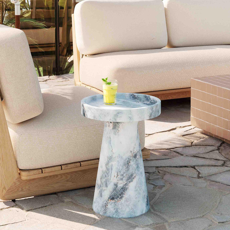 Additional product image of The Léandre Side Table showing its form and finish from another angle.
