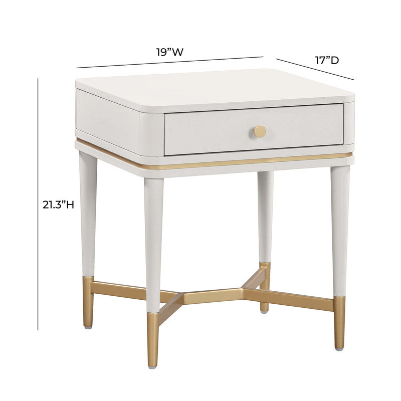 Additional view of The Sylvie Nightstand emphasizing surface texture, color, and material detail.