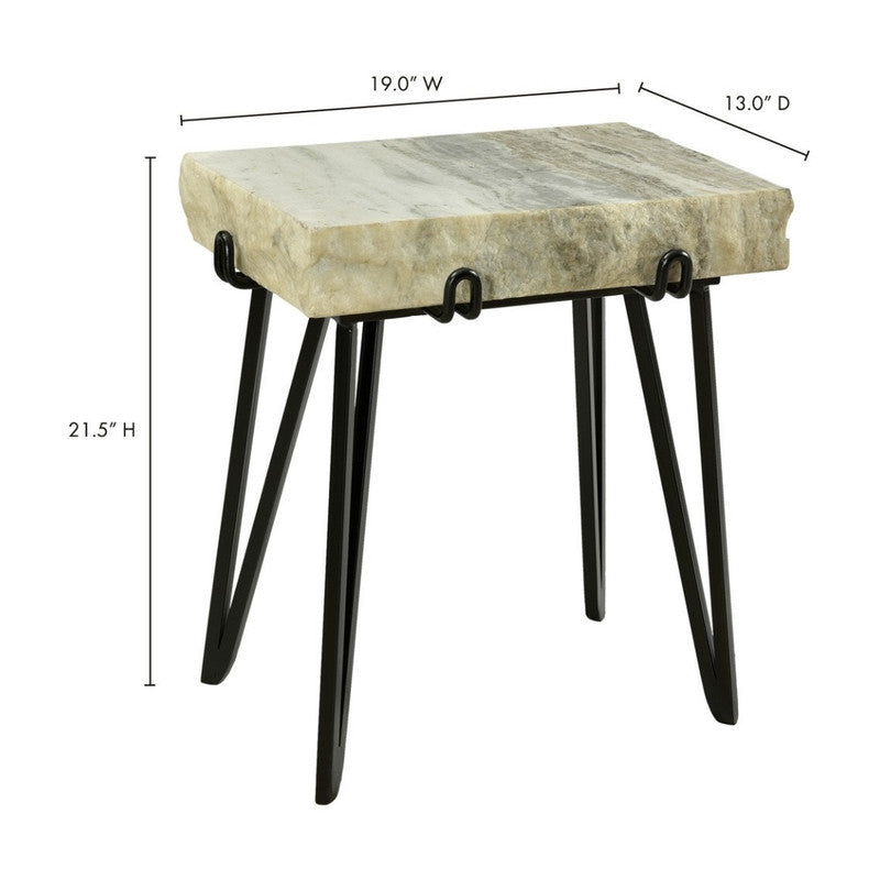 Additional view of The Blaise Accent Table emphasizing surface texture, color, and material detail.