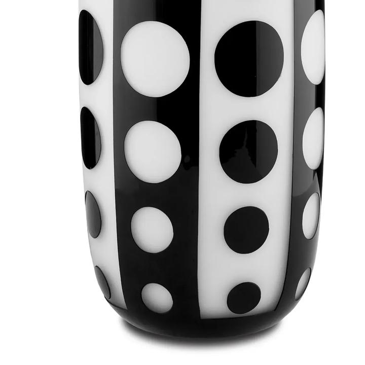 Additional product image of the Cicero Large Vase highlighting its tall geometric silhouette and monochrome glass.