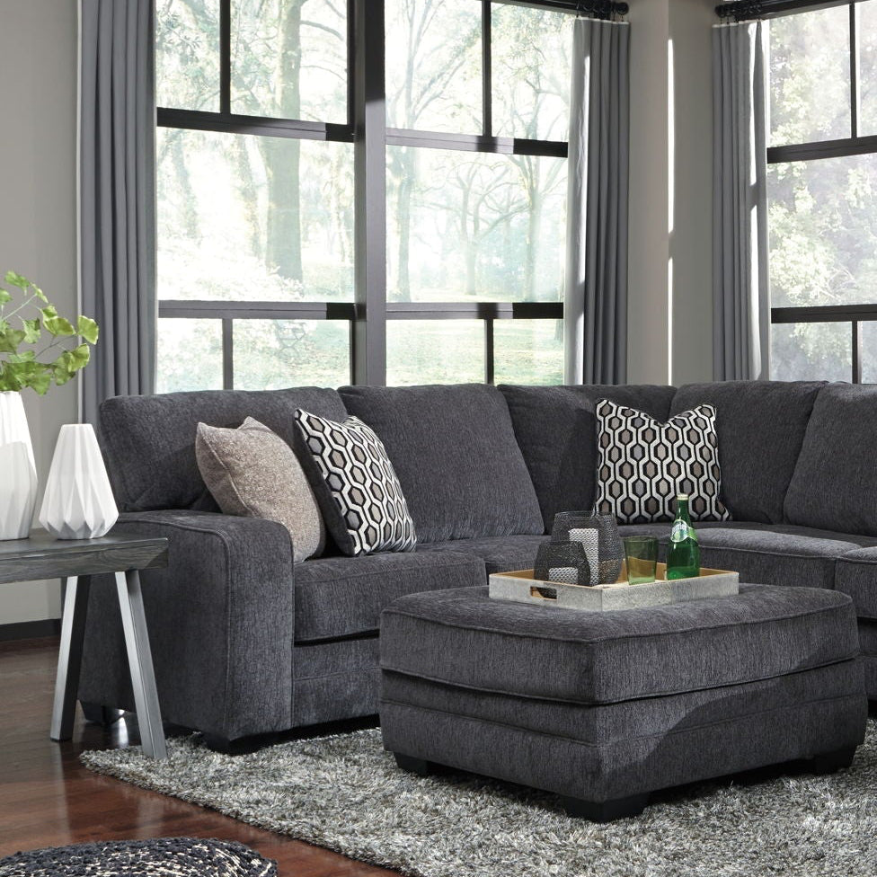 The Lucien Sectional | Slate Deep-Seat Chaise
