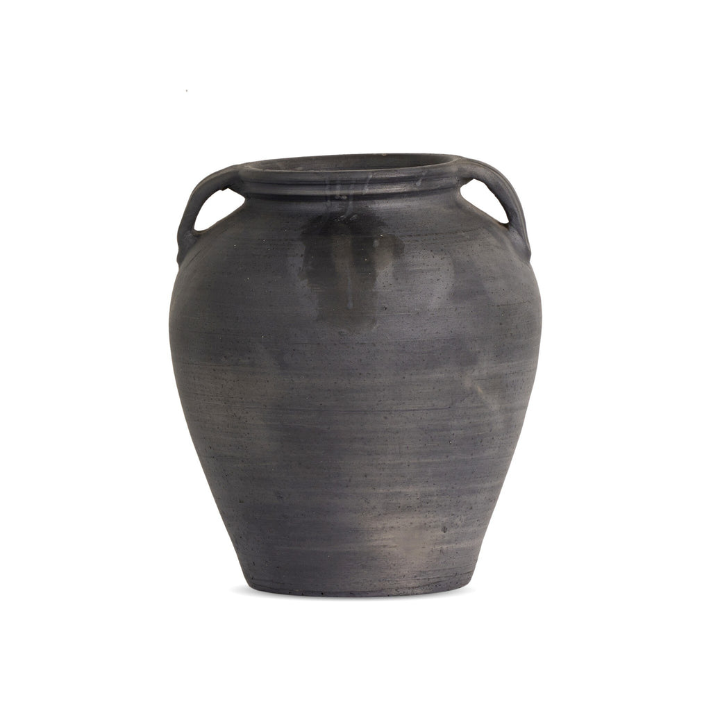 The Coralie Terracotta Vessel | Aged Black Terracotta Form