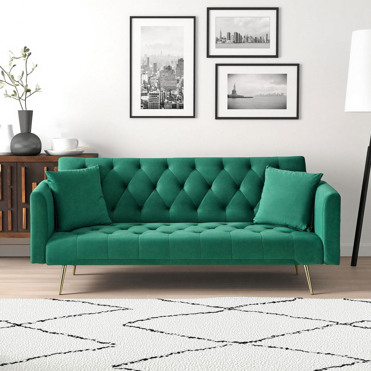 The Célia Sofa Bed | Convertible Velvet Seating