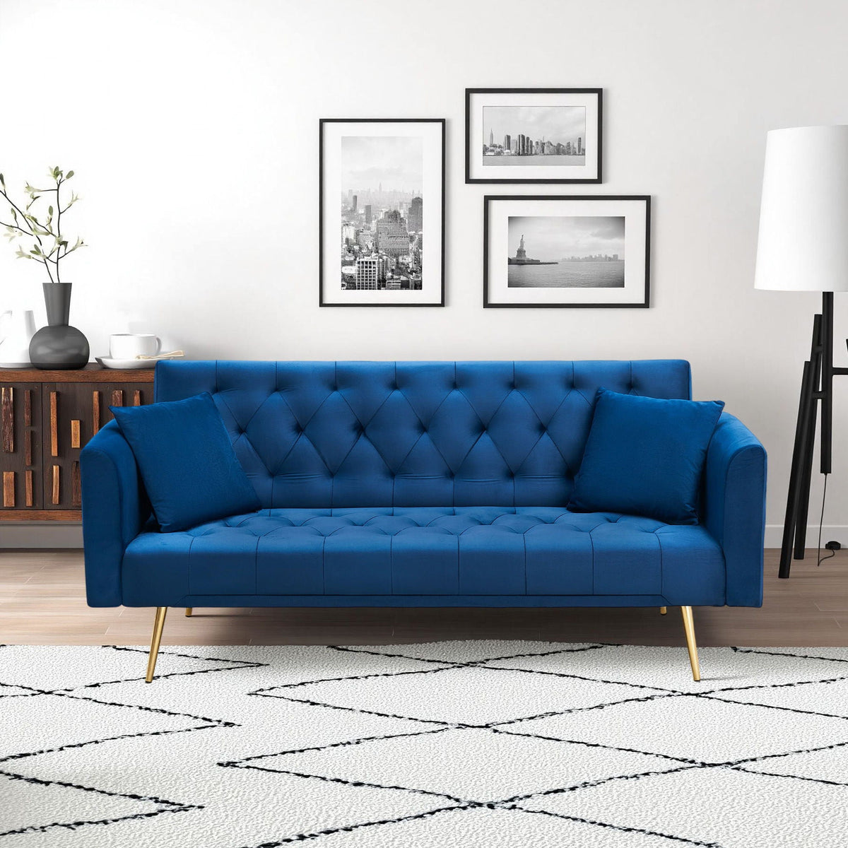 The Célia Sofa Bed | Convertible Velvet Seating