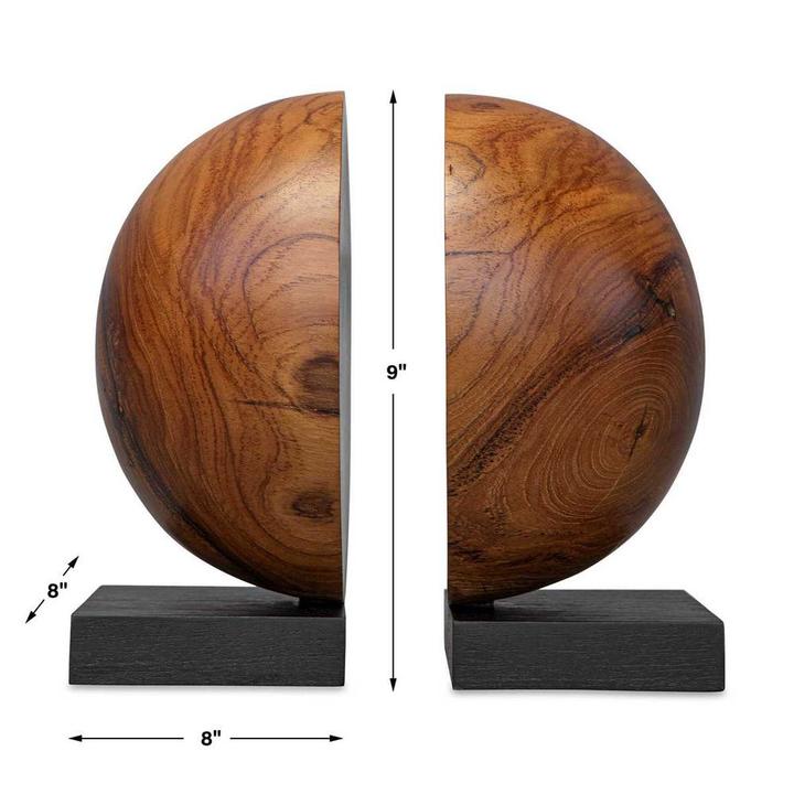 Seventh product view of The Gaspard Bookends showing the piece from an alternate angle.