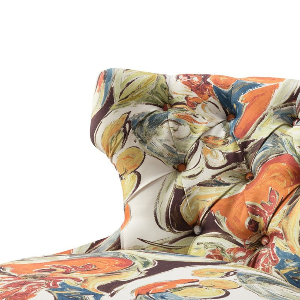 The Élodie Accent Chair | Multicolor Floral Print