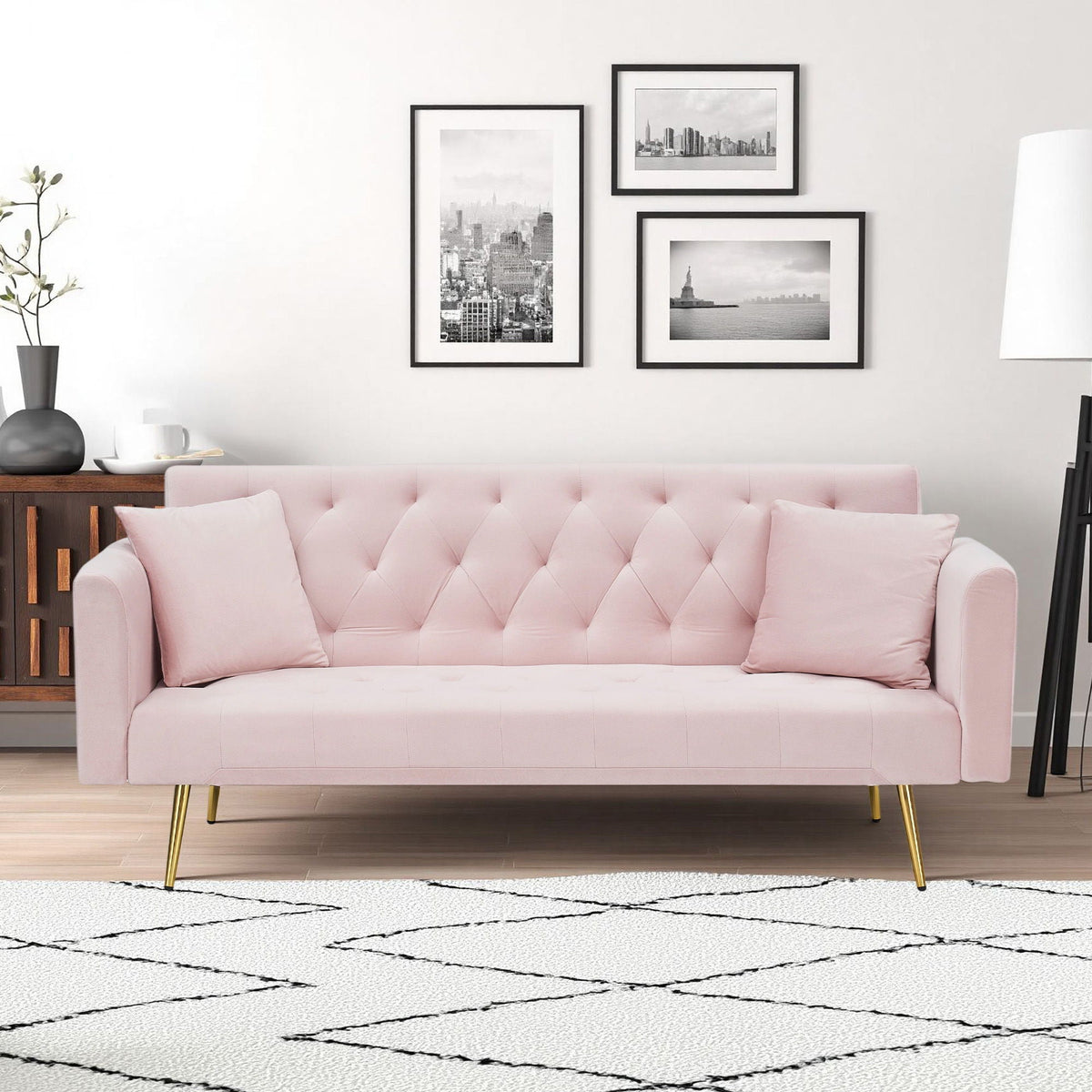 The Célia Sofa Bed | Convertible Velvet Seating